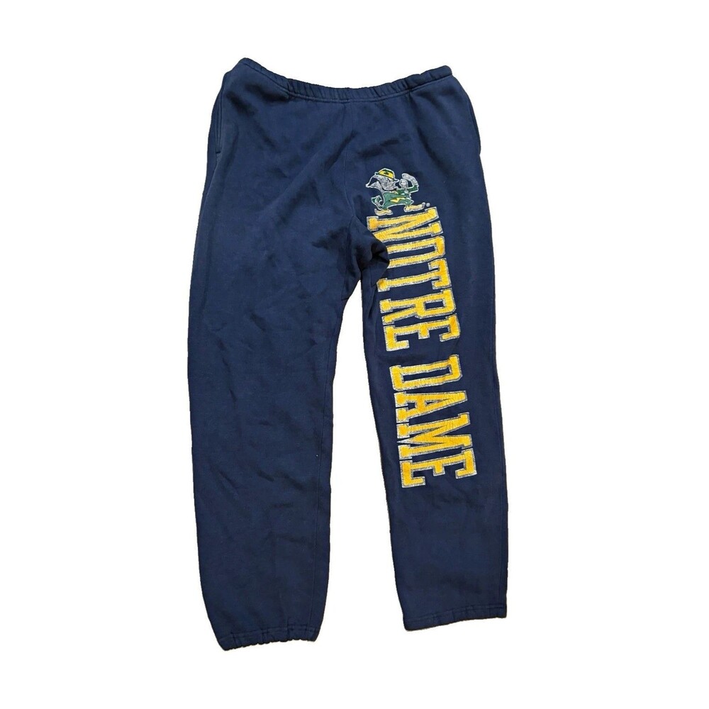 Vintage 90s Champion Notre Dame Fighting Irish Sweatpants Large Made in USA
